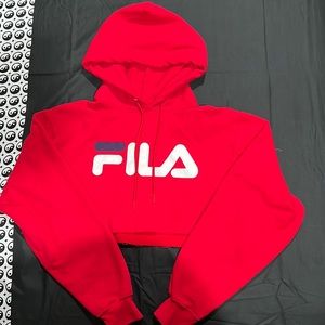 Cropped FILA hoodie